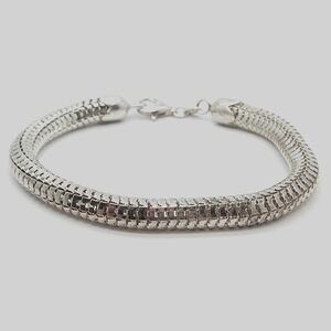 Silver Itslian 925 Vintage Braclet. Mesh Bracelet with Lobster Clasp.81./2 In